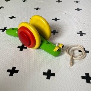 Plantoys Pull Along Wooden Snail